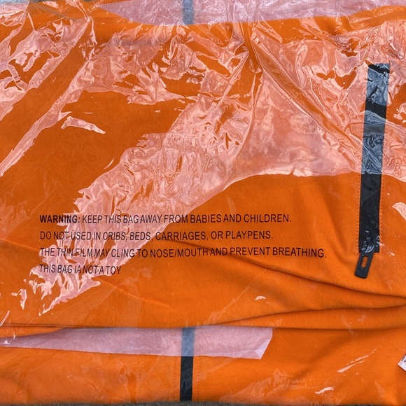 New 2 Piece Tech Fleece  Matching set Orange Size XL Men - Picture 3 of 4